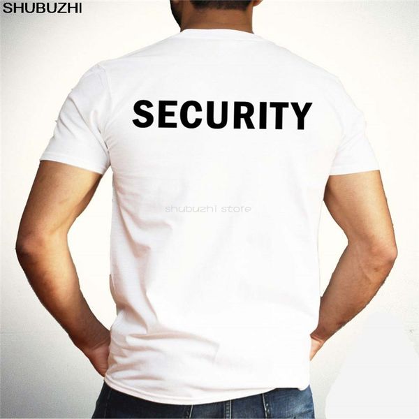 

men cotton new short sleeve security t shirt funny fashion novelty vintage tee mens gift black and white cotton t-shirts sbz5576