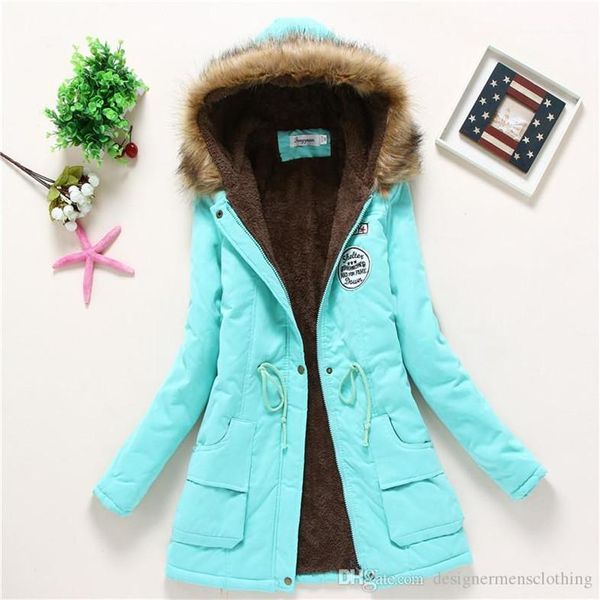 

womens outerwear anorak loose thick womens coats with epaulet winter fashion long parkas long sleeve hooded, Black