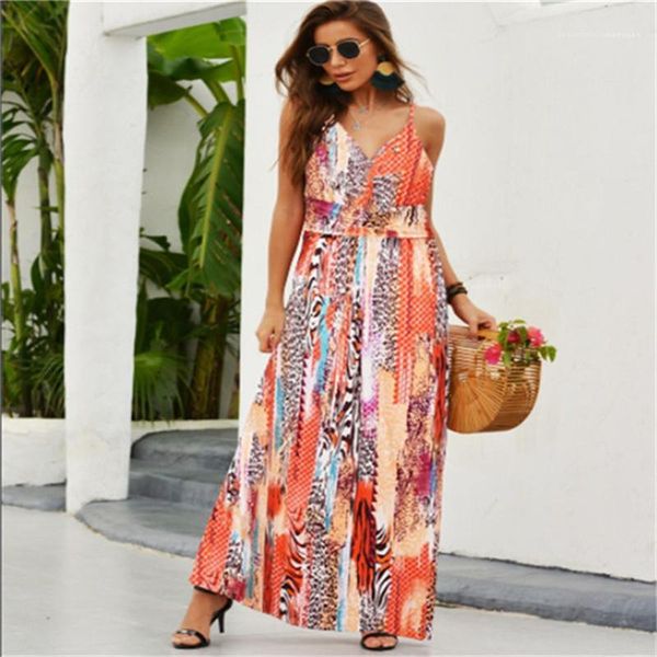 

dresses high waist dress designer women floral dresses sling casual sleeveless v neck fashion womens, Black;gray