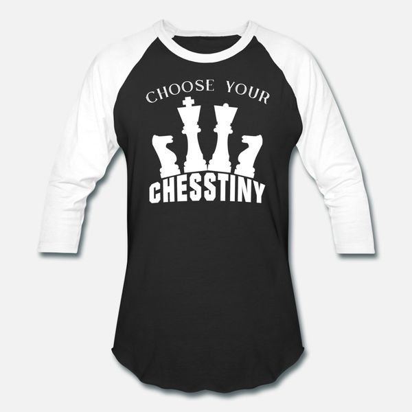 

choose your destiny chess white color t shirt men create tee shirt crew neck basic solid crazy funny spring family shirt