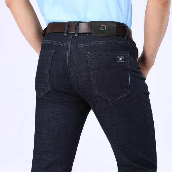 

good quality new arrival denim pants men jeans summer spring 2020 casual cotton jeans men straight brand long trousers, Blue