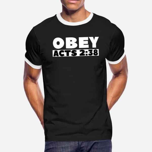 

christian store obey acts 2 38 bible christian t shirt men custom short sleeve size s-3xl original gift funny summer natural shirt