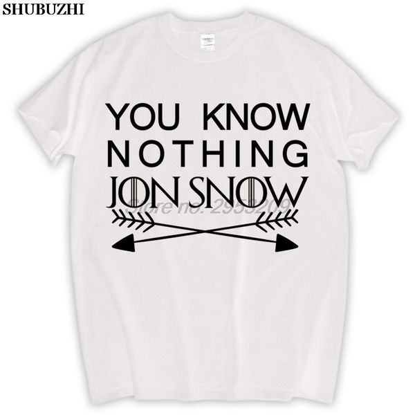 

you know nothing jon snow men t shirt night watch stark house crows cotton tees