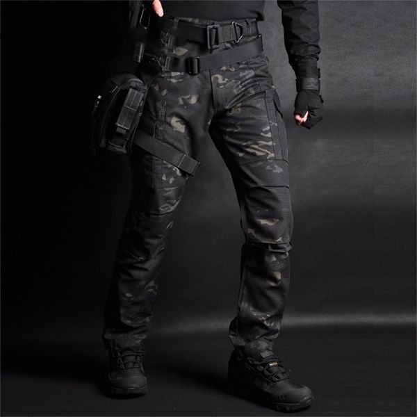 

mege tactical cargo pants men joggers combat спецназ армии военные штаны хлопок camo карманы stretch гибкая повседневный sweatpants 4xl, Black