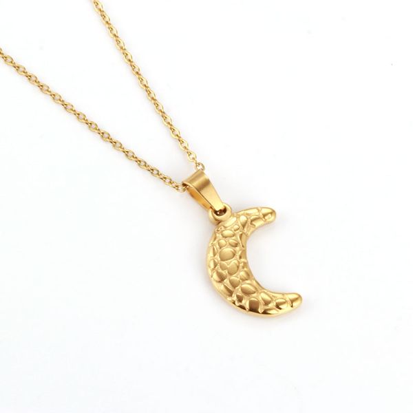 

oufei moon necklace woman accesories stainless steel jewelry for woman 2020 fashion jewellery chocker chain ing, Silver