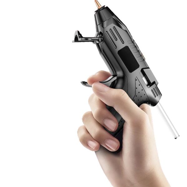 

3.6v литий-ионный горячий расплав клей пистолет беспроводный с 100/40 / 10pcs 7 мм палочки привитого ремонтом тепловой пушкой пневматической