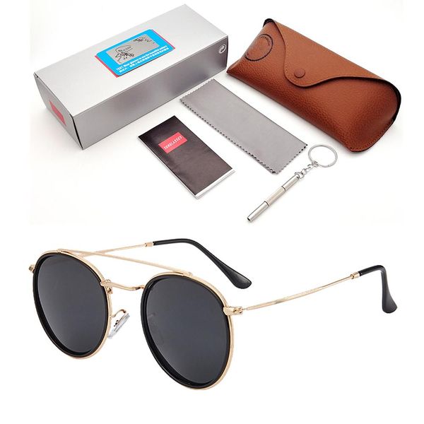 

style-12 yu3647 famous custom round metal fashion sunglasses glasses retro vintage sun glasses with cases box ing, White;black