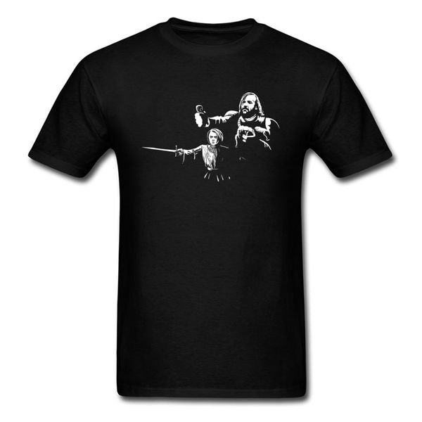 

game of thrones pulp fiction t-shirt for men customized autumn t shirt oversized tees 100% cotton fabric