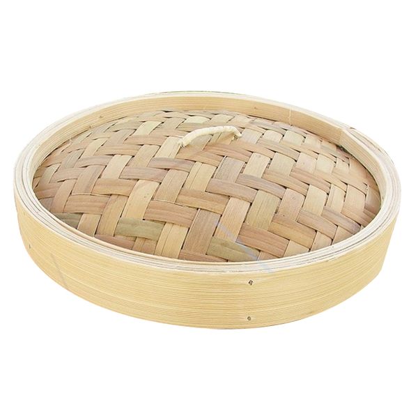 

2x chinese handmade bamboo steamer lid kitchen chicken steamer lid 5.9inch