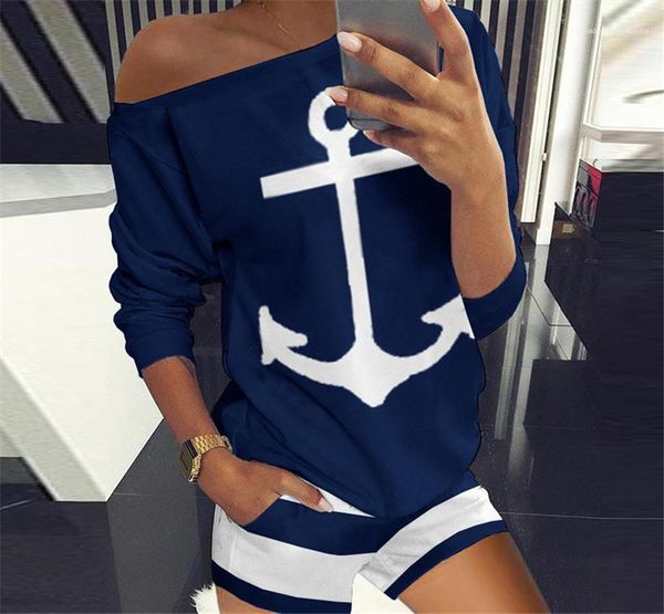 

summer o neck women sports sets casual female suits floral women 2pcs tracksuits summer slim spring, Gray