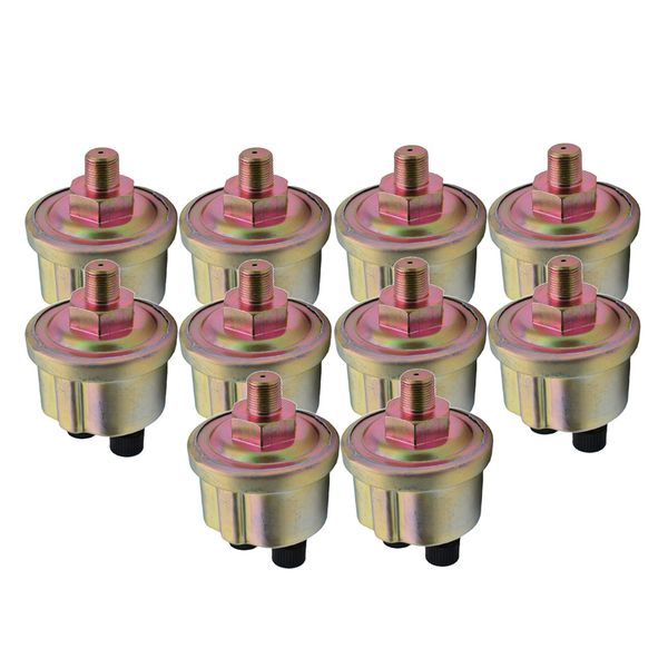 

10xuniversal 1/8 npt engine oil pressure sensor gauge sender 0-10 bar 145psi