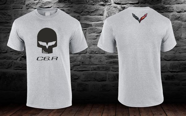 

2019 summer cool t-shirt american car fans corvettes c6.r racings c6r grey t-shirt s to 3xl funny tee shirt