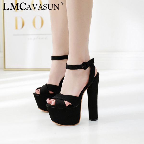 

lmcavasun 17cm ultra heels gladiator sandals fashion high heels shoes for women black high with buckle sandals