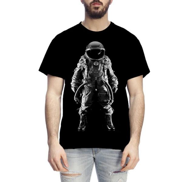

3d space astronaut print spacex spaceship rocket ho street 3d print shirts funny horror harajuku men clothing