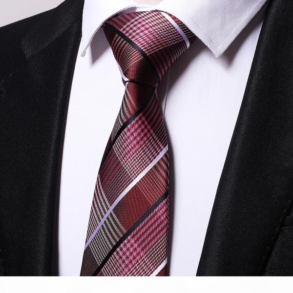 

wholesale wine cross stripes ties men 2017 wedding cravate jacquard woven necktie party business formal birthday gift b0006, Blue;purple