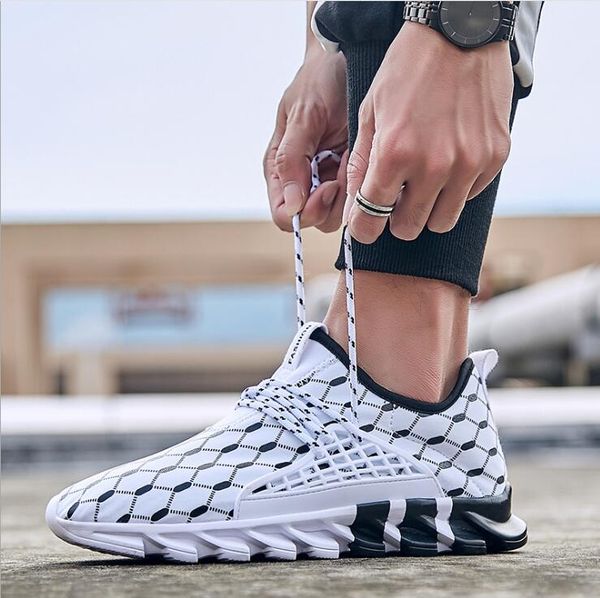 

new men's shoes, knife, shoes, fashion, casual men's sports, breathable running shoes, Black