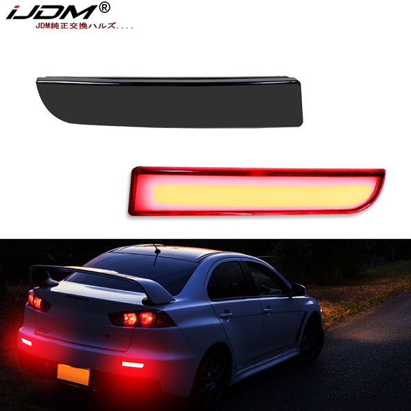 

ijdm full led бампер отражатель фары для mitsubishi lancer evo x outlander, для tail / brake, указатели поворота задние противотуманные фары