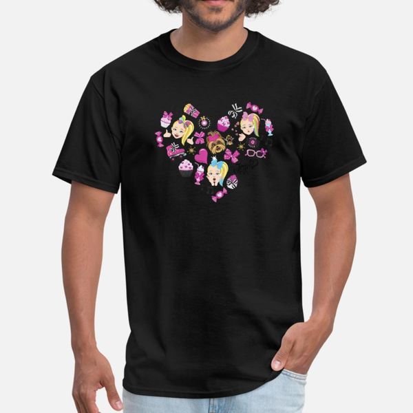 

jojo siwa heart cupcakes and candy premium t shirt men knitted cotton o-neck natural fitness funny casual spring pictures shirt