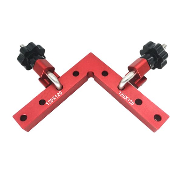 

aluminum alloy squares 90 degree positioning cabinets drawers right angle clamp, Golden;silver