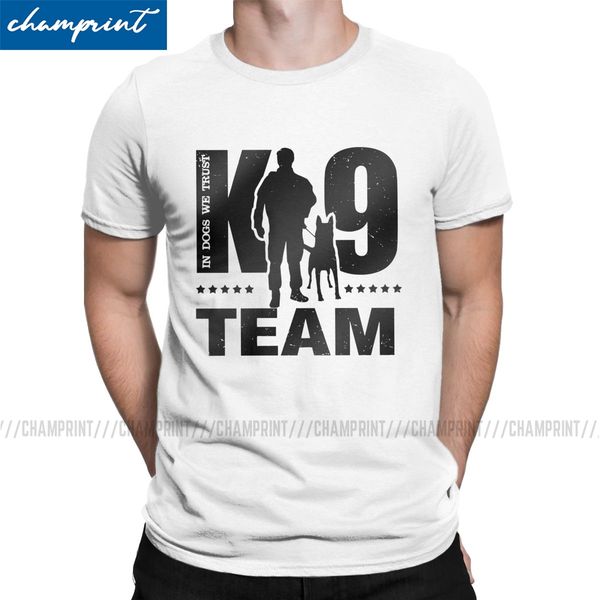

funny k9 team k9 unit malinois t-shirts men round collar cotton t shirt belgian dog short sleeve tee shirt gift idea clothes