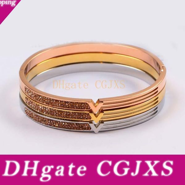 

austrian crystal bangles for women rose gold silver overlay fashion european stainless steel bracelets new lucky star jewelry, Golden;silver