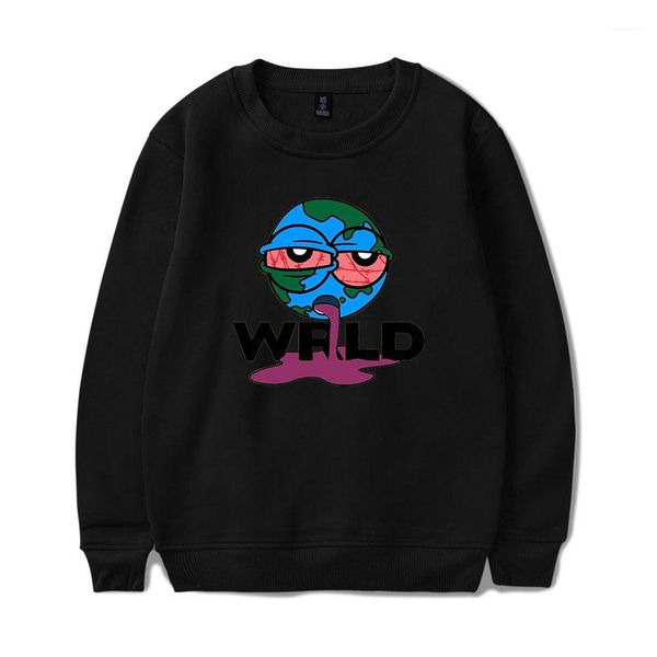 

autumn designer hoodies long sleeve floral print hip hop singer homme clothing faashi juice wrld mens, Black