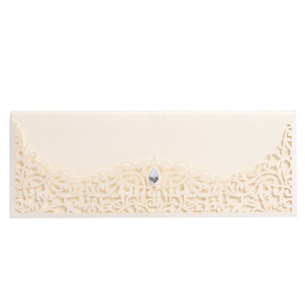 

greeting cards 1pcs blue white elegant laser cut wedding invitation card customize business decor party supplies
