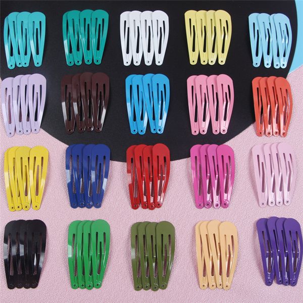 

20pcs hair accessories children girls hairpin bb drop clip women metal hair clip pin color modeling styling tool barrette 5cm, Slivery;white