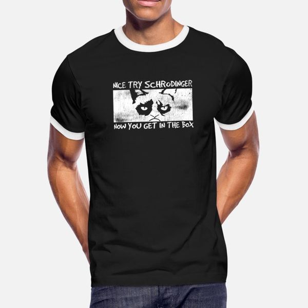 

nice try schrodinger t shirt men interesting 100% cotton s-xxxl cool interesting comfortable spring autumn unique shirt
