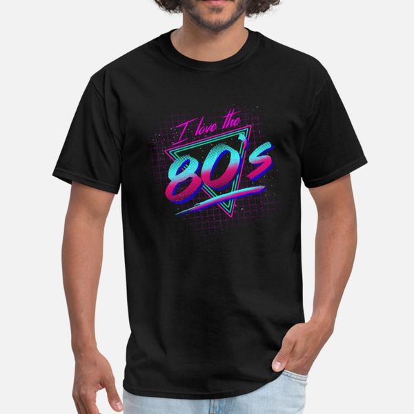 

i love the 80s t shirt men custom 100% cotton s-xxxl graphic casual summer slim shirt