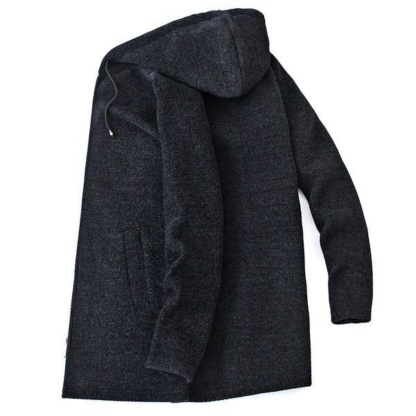 

men's sweaters 2021 men hooded cardigan autumn winter warm pocket spacious comfortable long clothes knitted casual male sweater drop sh, White;black