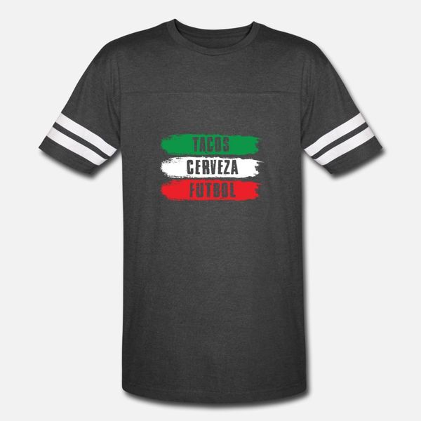 

tacos cerveza futbol soccer beers mexican food t shirt men designing cotton size s-3xl original cute funny spring pattern shirt