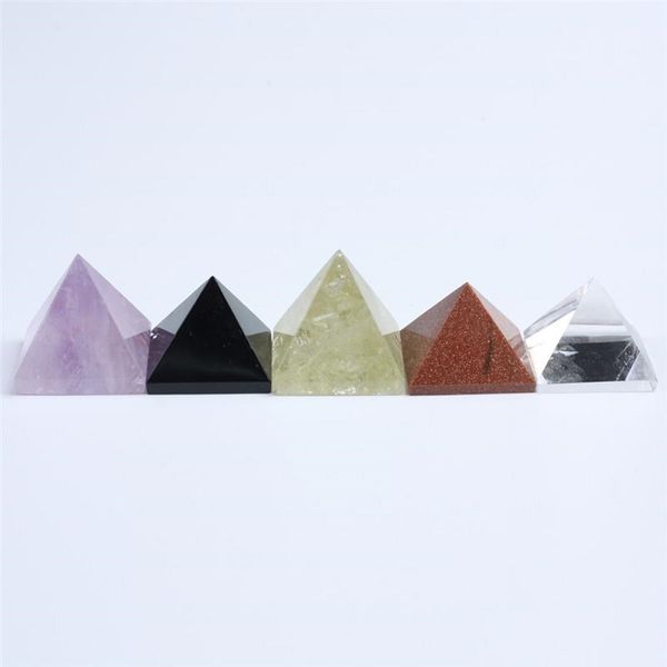 

pyramid reiki decoration stone quartz shipping 5pcs mixed home crystal healing wholesale natural home2010 iomeq