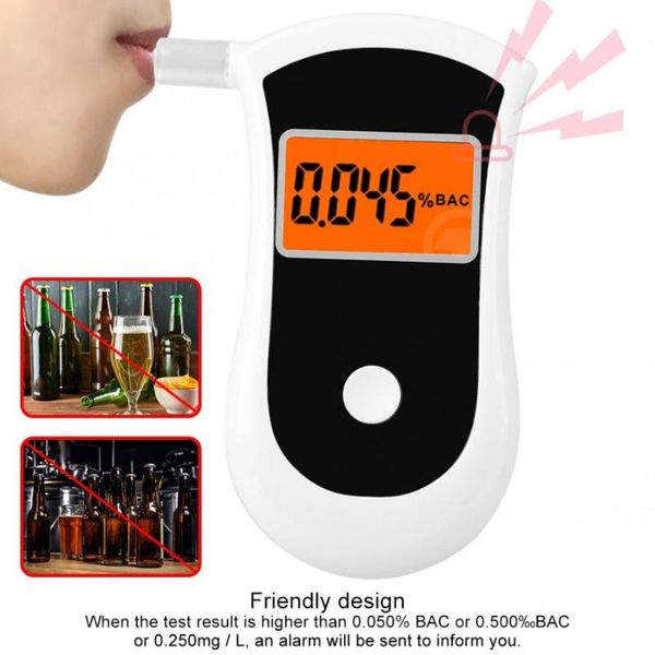 

portable lcd breathalyzer meter analyzer detector advance digital breath alcohol tester