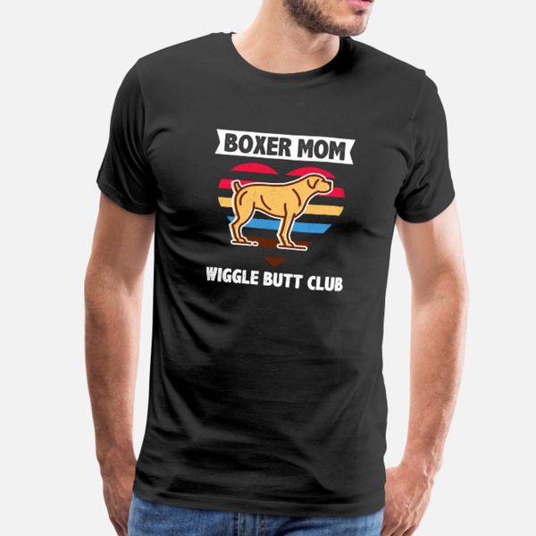 

boxer mom wiggle butt club design boxer design t shirt men customized tee shirt round neck homme cute basic spring letter shirt