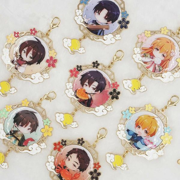 

cosmile quan zhi gao shou the king's avatar yexiu zhouzekai wangjiexi metal keychain display limited cosplay gift, Silver