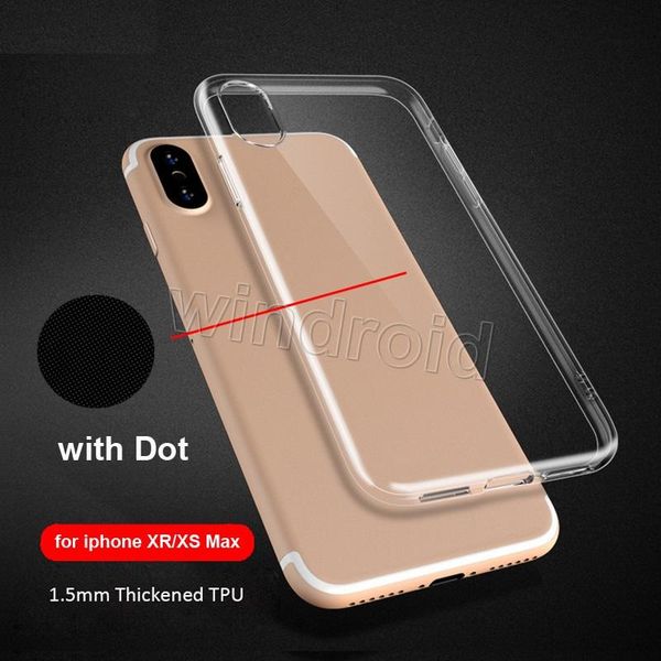 

cgjxscgjxsfor iphone xr xs max case crystal gel clear case 1 .5mm thick round angle not the ultra -thin transparent soft tpu ca