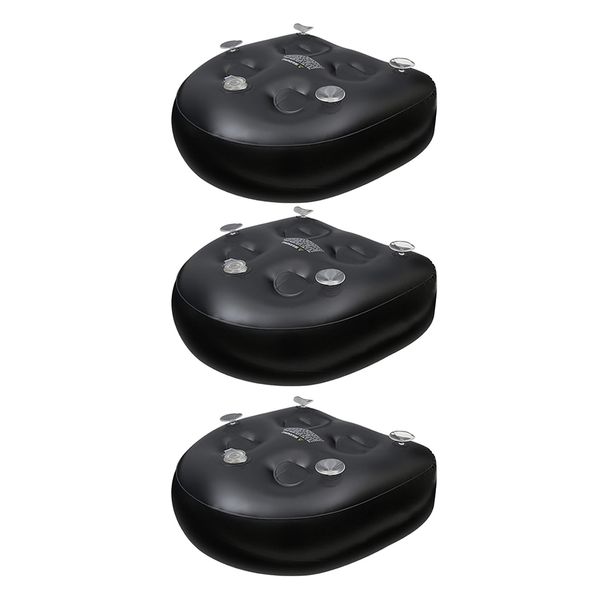 

3xjacuzzi spa pad inflatable tub pillow black