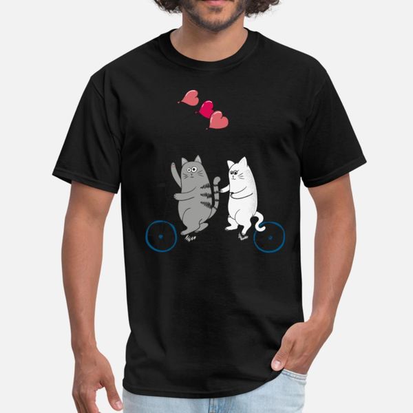 

cats on a bicycle t shirt men cute tee shirt s-xxxl unique cute fashion summer style unique shirt
