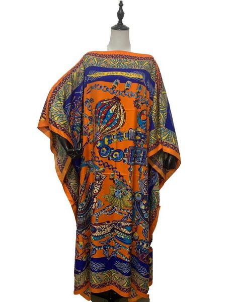 

traditional printed african dress 2020 oversize batwing sleeve silk kaftan maxi dress kuwait beach party lady silk bohemain, Red