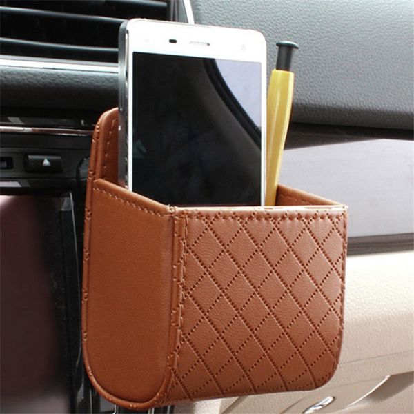 

car storage bag for phones tissue trash holder organizer box air vent outlet dashboard hanging trunk interior auto accessories