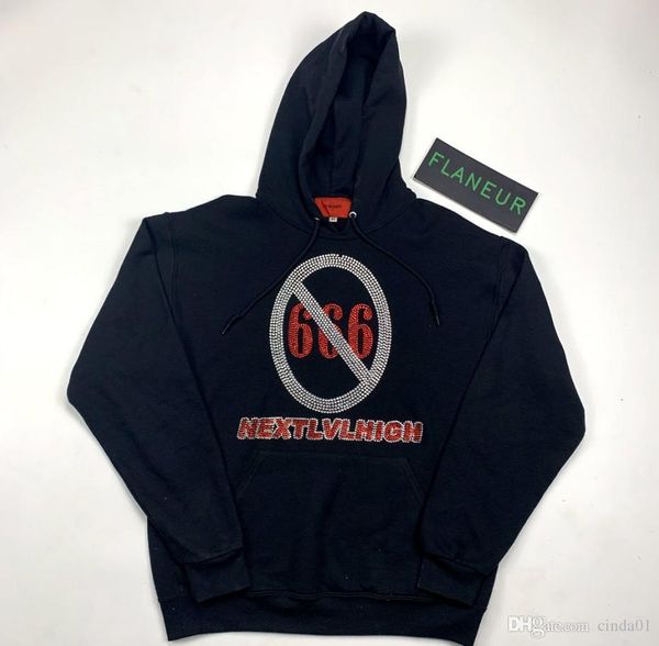 

mens designer hoodies ev limited rhinestone sweater jacket hoodie asap rocky high street fashion brand hoodie sweatshirt, Black