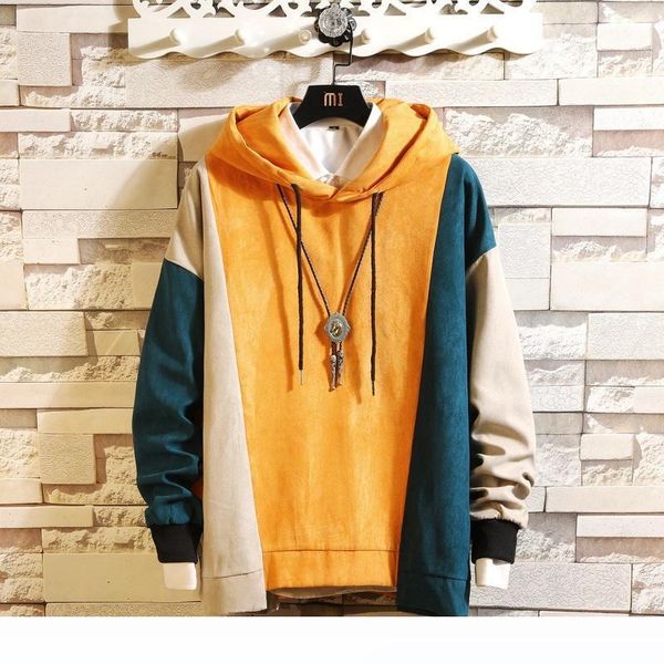 

2020 men spring autumn clothes striped print casual hoodies and sweatshirts plus asian size m-5xl, Black