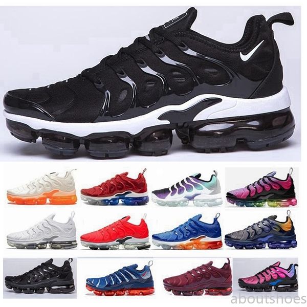 

2020 tn plus running shoes outdoor run shoes tn black white sport shock sneakers mens requin olive silver about