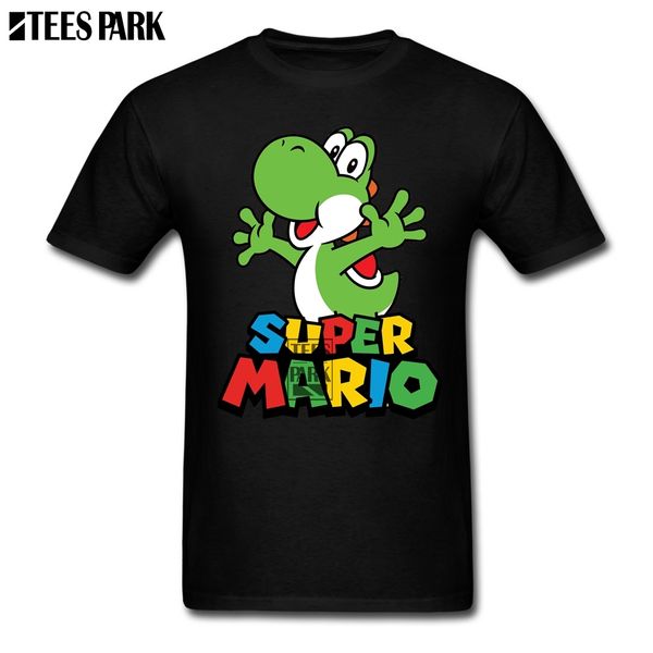 

design t shirt swag super mario yoshi cartoon monster t shirts men 100% cotton short sleeve tees cool man personalisation