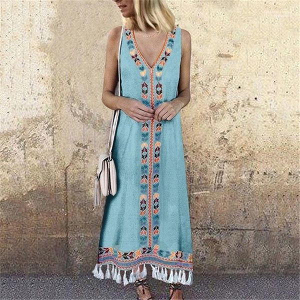 

summer womens clothing new arrival colorful tassel designer womens dresses sleeveless printed backless dresses, Black;gray
