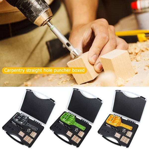 

6/8/10mm pocket drill bit abs plastic handheld pocket hole jig system hole puncher woodworking tools