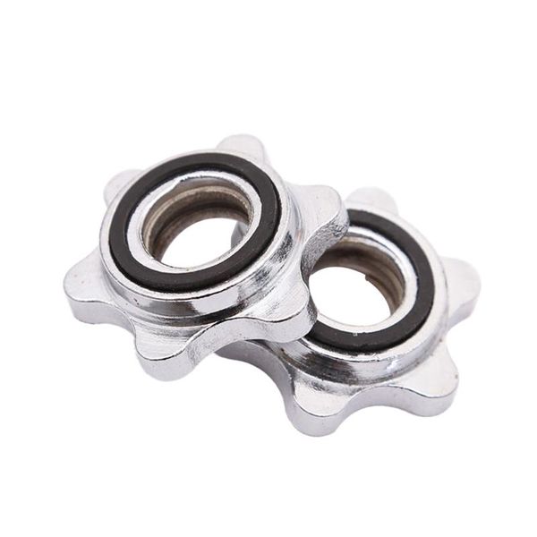 

dumbbells 4pcs inner diameter 2.5cm anti-slip spin-lock collar screw casting iron hex security nut buckle for barbell dumbell fitness