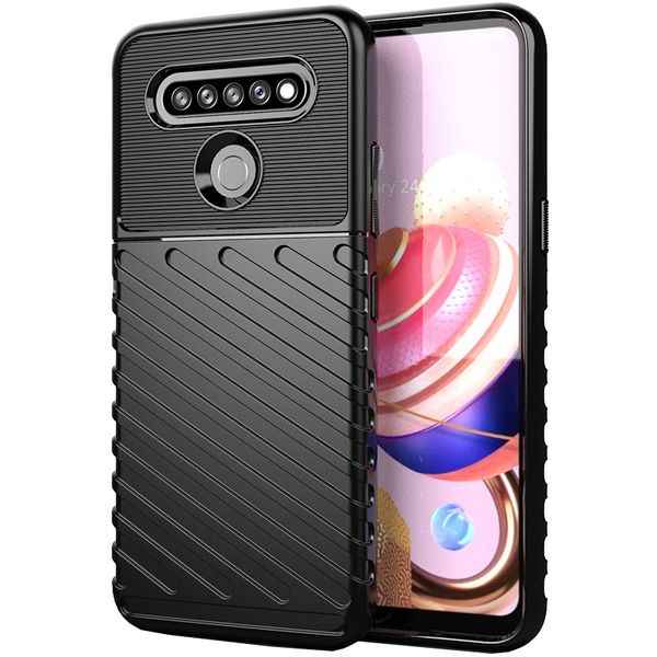 

shock-absorption flexible tpu rubber protective anti scratch durable case for lg k41s / k51s