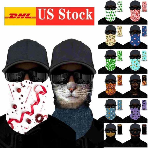 

Chirstmas Magic Headscarf Outdoor Sports Headband Scarves Dustpoof Headwrap Visor Neck Gaiter Halloween Decora Party Supplies